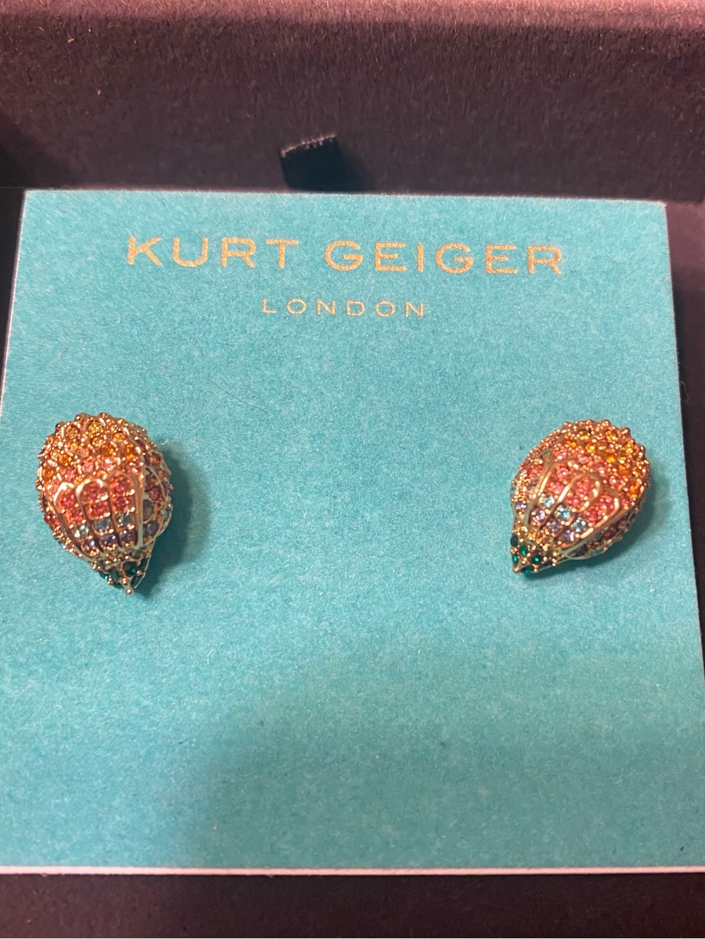 Kurt Geiger Multicolor Crystal Eagle Earrings